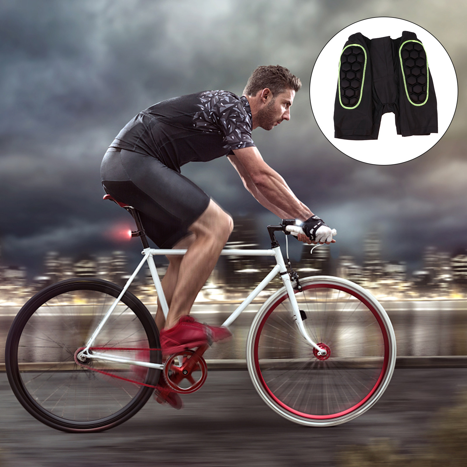 Mountain Biking Downhill - Men's Padded Downhill Shorts with 3D
