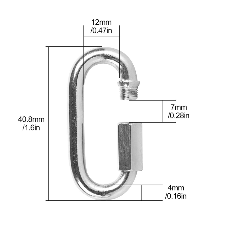12 Pcs Quick Link 4MM Stainles - Chain Quick Link 评论和价格