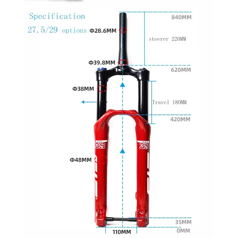 MTB Air Suspension Fork 27.5/2 - Mtb Fork Air 评论和价格