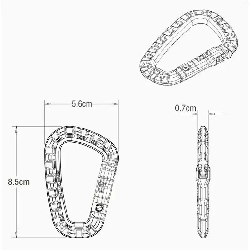 2/5/16Pcs Tactical Carabiner S - Chain Quick Link 评论和价格