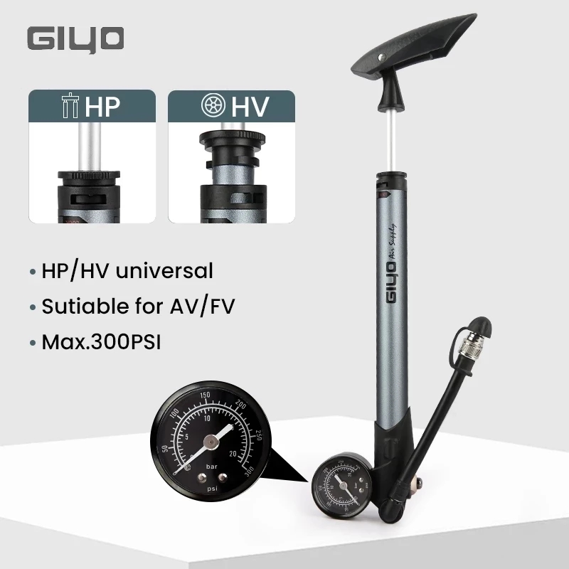 Giyo GS-41P 300psi Bicycle Sho - Mtb Fork Air 评论和价格